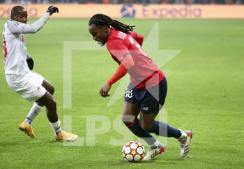 2021-11-23 - Renato Sanches of Lille during the UEFA Champions League, Group G football match between Lille OSC (LOSC) and FC RB Salzburg on November 23, 2021 at Pierre Mauroy stadium in Villeneuve-d'Ascq near Lille, France - LILLE LOSC VS FC SALZBURG - UEFA CHAMPIONS LEAGUE - SOCCER