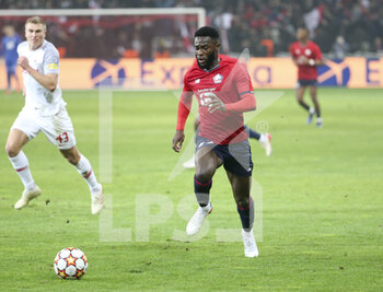 2021-11-23 - Jonathan Bamba of Lille during the UEFA Champions League, Group G football match between Lille OSC (LOSC) and FC RB Salzburg on November 23, 2021 at Pierre Mauroy stadium in Villeneuve-d'Ascq near Lille, France - LILLE LOSC VS FC SALZBURG - UEFA CHAMPIONS LEAGUE - SOCCER