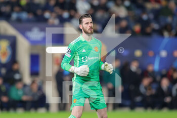 2021-11-23 - David De Gea (1) of Manchester United during the UEFA Champions League, Group F football match between Villareal CF and Manchester United on November 23, 2021 at Estadio El Madrigal in Vila-Real, Spain - VILLAREAL CF VS MANCHESTER UNITED - UEFA CHAMPIONS LEAGUE - SOCCER