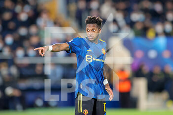 2021-11-23 - Fred (17) of Manchester United during the UEFA Champions League, Group F football match between Villareal CF and Manchester United on November 23, 2021 at Estadio El Madrigal in Vila-Real, Spain - VILLAREAL CF VS MANCHESTER UNITED - UEFA CHAMPIONS LEAGUE - SOCCER