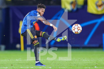 2021-11-23 - Fred (17) of Manchester United during the UEFA Champions League, Group F football match between Villareal CF and Manchester United on November 23, 2021 at Estadio El Madrigal in Vila-Real, Spain - VILLAREAL CF VS MANCHESTER UNITED - UEFA CHAMPIONS LEAGUE - SOCCER