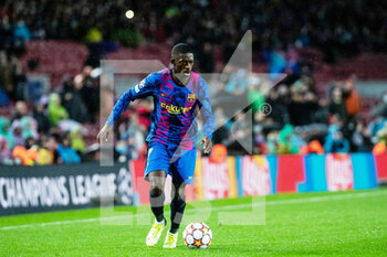 2021-11-23 - Ousmane Dembele of FC Barcelona during the UEFA Champions League, Group E football match between FC Barcelona and SL Benfica on November 23, 2021 at Camp Nou stadium in Barcelona, Spain - FC BARCELONA VS SL BENFICA - UEFA CHAMPIONS LEAGUE - SOCCER