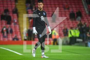 2021-11-24 - FC Porto's goalkeeper Diego Costa (99) warms up before the UEFA Champions League, Group B football match between Liverpool FC and FC Porto on November 24, 2021 at Anfield stadium in Liverpool, England - LIVERPOOL FC VS FC PORTO - UEFA CHAMPIONS LEAGUE - SOCCER