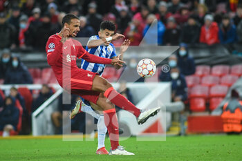 2021-11-24 - Liverpool's defender Joel Matip (32) during the UEFA Champions League, Group B football match between Liverpool FC and FC Porto on November 24, 2021 at Anfield stadium in Liverpool, England - LIVERPOOL FC VS FC PORTO - UEFA CHAMPIONS LEAGUE - SOCCER