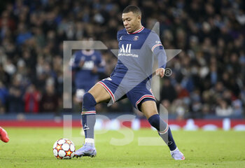 2021-11-24 - Kylian Mbappe of PSG during the UEFA Champions League, Group A football match between Manchester City and Paris Saint-Germain (PSG) on November 24, 2021 at Etihad Stadium in Manchester, England - MANCHESTER CITY VS PARIS SAINT-GERMAIN (PSG) - UEFA CHAMPIONS LEAGUE - SOCCER