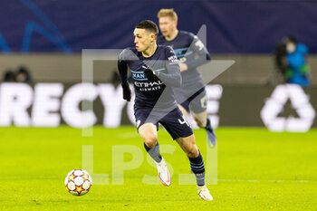 2021-12-07 - Phil Foden (47) of Manchester City during the UEFA Champions League, Group A football match between RB Leipzig and Manchester City on December 7, 2021 at Red Bull Arena in Leipzig, Germany - RB LEIPZIG VS MANCHESTER CITY - UEFA CHAMPIONS LEAGUE - SOCCER