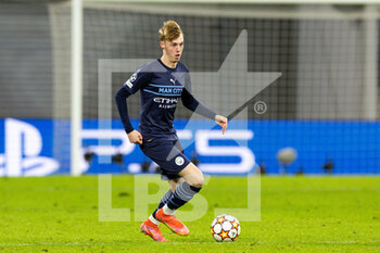 2021-12-07 - Cole Palmer (80) of Manchester City during the UEFA Champions League, Group A football match between RB Leipzig and Manchester City on December 7, 2021 at Red Bull Arena in Leipzig, Germany - RB LEIPZIG VS MANCHESTER CITY - UEFA CHAMPIONS LEAGUE - SOCCER