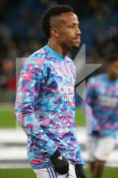 2021-12-07 - Eder Militao of Real Madrid warms up during the UEFA Champions League, Group D football match between Real Madrid and FC Internazionale on December 7, 2021 at Santiago Bernabeu stadium in Madrid, Spain - REAL MADRID VS FC INTERNAZIONALE - UEFA CHAMPIONS LEAGUE - SOCCER