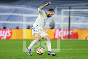 2021-12-07 - Daniel Carvajal of Real Madrid during the UEFA Champions League, Group D football match between Real Madrid and FC Internazionale on December 7, 2021 at Santiago Bernabeu stadium in Madrid, Spain - REAL MADRID VS FC INTERNAZIONALE - UEFA CHAMPIONS LEAGUE - SOCCER