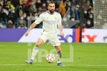 2021-12-07 - Dani Carvajal of Real Madrid during the UEFA Champions League, Group D football match between Real Madrid and FC Internazionale on December 7, 2021 at Santiago Bernabeu stadium in Madrid, Spain - REAL MADRID VS FC INTERNAZIONALE - UEFA CHAMPIONS LEAGUE - SOCCER