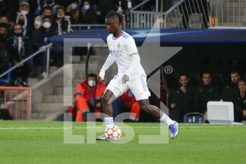 2021-12-07 - Eduardo Camavinga of Real Madrid during the UEFA Champions League, Group D football match between Real Madrid and FC Internazionale on December 7, 2021 at Santiago Bernabeu stadium in Madrid, Spain - REAL MADRID VS FC INTERNAZIONALE - UEFA CHAMPIONS LEAGUE - SOCCER
