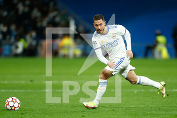2021-12-07 - Eden Hazard of Real Madrid during the UEFA Champions League, Group D football match between Real Madrid and FC Internazionale on December 7, 2021 at Santiago Bernabeu stadium in Madrid, Spain - REAL MADRID VS FC INTERNAZIONALE - UEFA CHAMPIONS LEAGUE - SOCCER