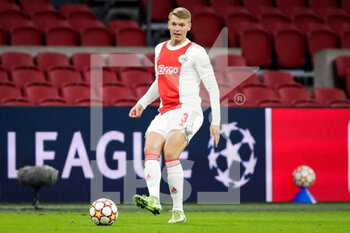 2021-12-07 - Perr Schuurs of Ajax during the UEFA Champions League, Group C football match between Ajax and Sporting Clube de Portugal on December 7, 2021 at Johan Cruijff ArenA in Amsterdam, Netherlands - AJAX VS SPORTING CLUBE DE PORTUGAL - UEFA CHAMPIONS LEAGUE - SOCCER