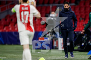 2021-12-07 - Coach Ruben Amorim of Sporting CP during the UEFA Champions League, Group C football match between Ajax and Sporting Clube de Portugal on December 7, 2021 at Johan Cruijff ArenA in Amsterdam, Netherlands - AJAX VS SPORTING CLUBE DE PORTUGAL - UEFA CHAMPIONS LEAGUE - SOCCER