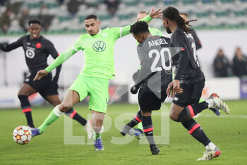 2021-12-08 - Angel Gomes of Lille scores a goal 0-3 during the UEFA Champions League, Group G football match between VfL Wolfsburg and LOSC Lille on December 8, 2021 at Volkswagen Arena in Wolfsburg, Germany - VFL WOLFSBURG VS LOSC LILLE - UEFA CHAMPIONS LEAGUE - SOCCER