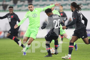 2021-12-08 - Angel Gomes of Lille scores a goal 0-3 during the UEFA Champions League, Group G football match between VfL Wolfsburg and LOSC Lille on December 8, 2021 at Volkswagen Arena in Wolfsburg, Germany - VFL WOLFSBURG VS LOSC LILLE - UEFA CHAMPIONS LEAGUE - SOCCER