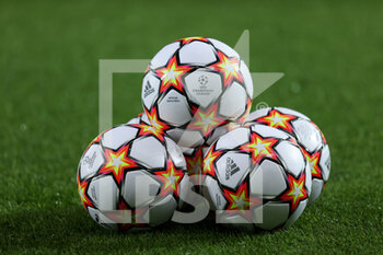 2021-12-09 - A general view of the official Adidas match ball - ATALANTA BC VS VILLARREAL - UEFA CHAMPIONS LEAGUE - SOCCER