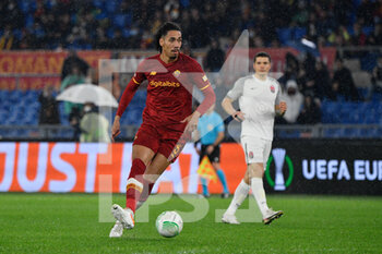 2021-11-25 - Chris Smalling (AS Roma)  during the UEFA Europa Conference League football match between AS Roma and  Zorya Luhansk  at The Olympic Stadium in Rome on November 25, 2021. - AS ROMA VS ZORYA LUHANSK - UEFA CONFERENCE LEAGUE - SOCCER