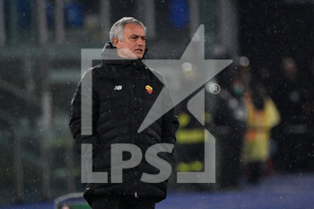 2021-11-25 - Jose’ Mourinho coach (AS Roma)  during the UEFA Europa Conference League football match between AS Roma and  Zorya Luhansk  at The Olympic Stadium in Rome on November 25, 2021. - AS ROMA VS ZORYA LUHANSK - UEFA CONFERENCE LEAGUE - SOCCER