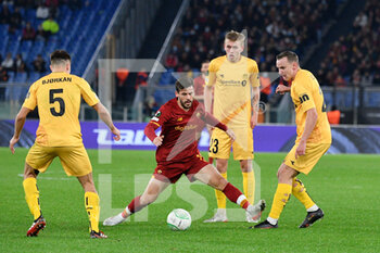 2021-11-04 - Carle Perez (AS Roma)  during the UEFA Europa Conference League football match between AS Roma and Bodo/Glimt  at The Olympic Stadium in Rome on November 04, 2021. - AS ROMA VS BODO/GLIMT - UEFA CONFERENCE LEAGUE - SOCCER