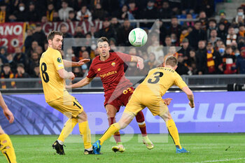 2021-11-04 - Stephan El Shaarawy (AS Roma) goal 1-1 during the UEFA Europa Conference League football match between AS Roma and Bodo/Glimt  at The Olympic Stadium in Rome on November 04, 2021. - AS ROMA VS BODO/GLIMT - UEFA CONFERENCE LEAGUE - SOCCER