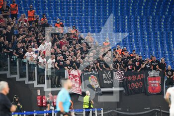 2021-09-16 - CSKA Sofia supporters during the UEFA Europa Conference League football match between AS Roma and CSKA Sofia at The Olympic Stadium in Rome on September 16, 2021 - AS ROMA VS CSKA SOFIA - UEFA CONFERENCE LEAGUE - SOCCER