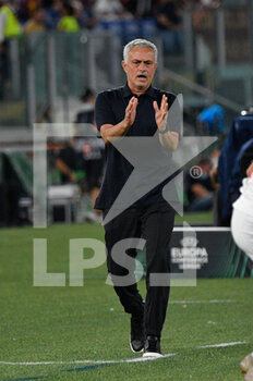 2021-09-16 - Jose’ Mourinho coach of AS Roma during the UEFA Europa Conference League football match between AS Roma and CSKA Sofia at The Olympic Stadium in Rome on September 16, 2021. (Photo by FABRIZIO CORRADETTI / LM) - AS ROMA VS CSKA SOFIA - UEFA CONFERENCE LEAGUE - SOCCER