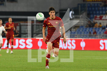 2021-09-16 - Eldor Shomurodov of AS Roma during the UEFA Europa Conference League football match between AS Roma and CSKA Sofia at The Olympic Stadium in Rome on September 16, 2021. (Photo by FABRIZIO CORRADETTI / LM) - AS ROMA VS CSKA SOFIA - UEFA CONFERENCE LEAGUE - SOCCER