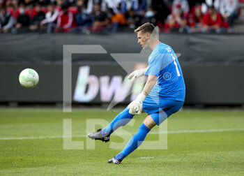 2021-09-16 - Goalkeeper of Rennes Romain Salin during the UEFA Europa Conference League, Group Stage, Group G football match between Stade Rennais and Tottenham Hotspur on September 16, 2021 at Roazhon Park stadium in Rennes, France - STADE RENNAIS VS TOTTENHAM HOTSPUR - UEFA CONFERENCE LEAGUE - SOCCER
