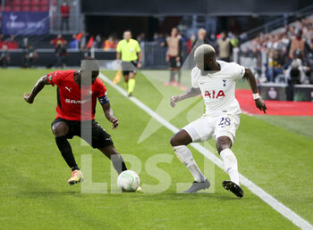 2021-09-16 - Hamari Traore of Rennes, Tanguy Ndombele of Tottenham during the UEFA Europa Conference League, Group Stage, Group G football match between Stade Rennais and Tottenham Hotspur on September 16, 2021 at Roazhon Park stadium in Rennes, France - STADE RENNAIS VS TOTTENHAM HOTSPUR - UEFA CONFERENCE LEAGUE - SOCCER