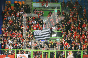 2021-09-30 - Rennes fans during the UEFA Europa Conference League, Group G football match between Vitesse Arnhem and Stade Rennais (Rennes) on September 30, 2021 at GelreDome in Arnhem, Netherlands - VITESSE ARNHEM VS STADE RENNAIS (RENNES) - UEFA CONFERENCE LEAGUE - SOCCER