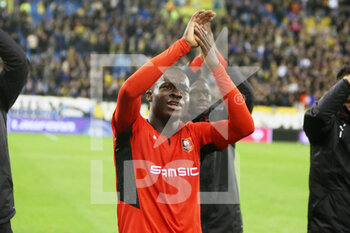 2021-09-30 - Kamaldeen Sulemana of Stade Rennais celebrates after the UEFA Europa Conference League, Group G football match between Vitesse Arnhem and Stade Rennais (Rennes) on September 30, 2021 at GelreDome in Arnhem, Netherlands - VITESSE ARNHEM VS STADE RENNAIS (RENNES) - UEFA CONFERENCE LEAGUE - SOCCER
