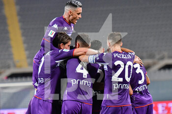 2021-08-13 - Esultanza Fiorentina - TRENTADUESIMI - ACF FIORENTINA VS COSENZA CALCIO - ITALIAN CUP - SOCCER