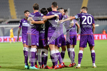 2021-08-13 - Esultanza Fiorentina - TRENTADUESIMI - ACF FIORENTINA VS COSENZA CALCIO - ITALIAN CUP - SOCCER