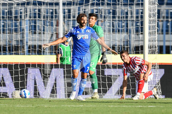 2021-08-15 - Leonardo Mancuso (Empoli) esulta dopo il gol - TRENTADUESIMI - EMPOLI FC VS LR VICENZA - ITALIAN CUP - SOCCER