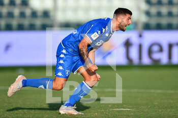 2021-08-15 - Patrick Cutrone (Empoli) esulta dopo il gol, poi annullato per fuorigioco - TRENTADUESIMI - EMPOLI FC VS LR VICENZA - ITALIAN CUP - SOCCER