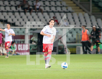 2021-08-15 - Luca Strizzolo (Us Cremonese) during the Coppa Italia football match between Torino Fc and Us Cremonese on August 15 , 2021 at Stadio Grande Torino in Torino, Italy - Photo Nderim Kaceli - TORINO FC VS US CREMONESE - ITALIAN CUP - SOCCER