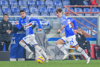 2021-12-16 - Fabio Depaoli  and Manolo Gabbiadini (Sampdoria) - UC SAMPDORIA VS TORINO FC - ITALIAN CUP - SOCCER