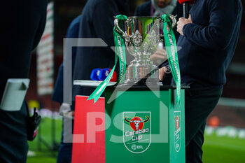 2021-10-26 - A general view of EFL Cup trophy during the English League Cup, EFL Cup football match between Arsenal and Leeds United on October 26, 2021 at the Emirates Stadium in London, England - ARSENAL VS LEEDS UNITED - ENGLISH LEAGUE CUP - SOCCER