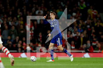 2021-10-26 - Leeds United defender Diego Llorente during the English League Cup, EFL Cup football match between Arsenal and Leeds United on October 26, 2021 at the Emirates Stadium in London, England - ARSENAL VS LEEDS UNITED - ENGLISH LEAGUE CUP - SOCCER