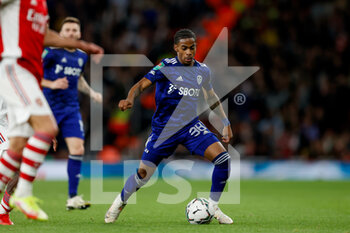 2021-10-26 - Leeds United forward Crysencio Summerville during the English League Cup, EFL Cup football match between Arsenal and Leeds United on October 26, 2021 at the Emirates Stadium in London, England - ARSENAL VS LEEDS UNITED - ENGLISH LEAGUE CUP - SOCCER