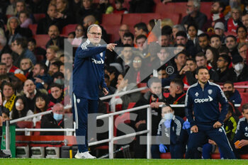 2021-10-26 - Marcelo Bielsa of Leeds United (Manager) during the English League Cup, EFL Cup football match between Arsenal and Leeds United on October 26, 2021 at the Emirates Stadium in London, England - ARSENAL VS LEEDS UNITED - ENGLISH LEAGUE CUP - SOCCER