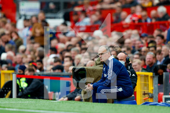 2021-08-14 - Leeds United Manager Marcelo Bielsa during the English championship Premier League football match between Manchester United and Leeds United on August 14, 2021 at Old Trafford in Manchester, England - Photo Simon Davies / ProSportsImages / DPPI - MANCHESTER UNITED VS LEEDS UNITED - ENGLISH PREMIER LEAGUE - SOCCER