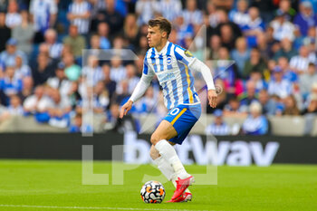 2021-08-21 - Solly March (20) of Brighton & Hove Albion during the English championship Premier League football match between Brighton and Hove Albion and Watford on August 21, 2021 at the American Express Community Stadium in Brighton and Hove, England - Photo Nigel Keene / ProSportsImages / DPPI - BRIGHTON AND HOVE ALBION VS WATFORD - ENGLISH PREMIER LEAGUE - SOCCER