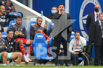 2021-08-21 - Xisco Munoz Head Coach of Watford during the English championship Premier League football match between Brighton and Hove Albion and Watford on August 21, 2021 at the American Express Community Stadium in Brighton and Hove, England - Photo Nigel Keene / ProSportsImages / DPPI - BRIGHTON AND HOVE ALBION VS WATFORD - ENGLISH PREMIER LEAGUE - SOCCER