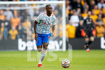 2021-08-29 - Manchester Utd defender Aaron Wan-Bissaka during the English championship Premier League football match between Wolverhampton Wanderers and Manchester United on August 29, 2021 at Molineux in Wolverhampton, England - Photo Manjit Narotra / ProSportsImages / DPPI - WOLVERHAMPTON WANDERERS VS MANCHESTER UNITED - ENGLISH PREMIER LEAGUE - SOCCER
