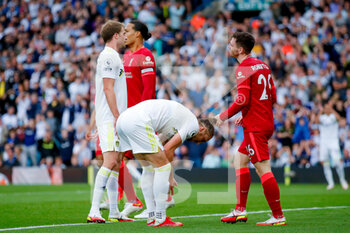 2021-09-12 - Leeds United defender Luke Ayling (2) misses from close in during the Premier League match between Leeds United and Liverpool at Elland Road, Leeds, England on 12 September 2021 - LEEDS UNITED VS LIVERPOOL AT ELLAND ROAD - ENGLISH PREMIER LEAGUE - SOCCER