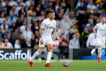2021-09-12 - Leeds United midfielder Kalvin Phillips (23) during the Premier League match between Leeds United and Liverpool at Elland Road, Leeds, England on 12 September 2021 - LEEDS UNITED VS LIVERPOOL AT ELLAND ROAD - ENGLISH PREMIER LEAGUE - SOCCER