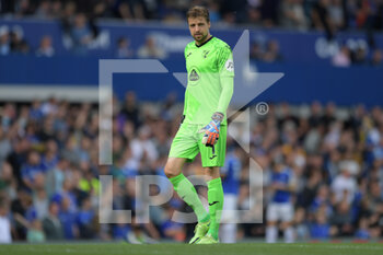 2021-09-25 - Norwich City goalkeeper Tim Krul (1) prior to the English championship Premier League football match between Everton and Norwich City on September 25, 2021 at Goodison Park in Liverpool, England - EVERTON VS NORWICH CITY - ENGLISH PREMIER LEAGUE - SOCCER