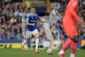 2021-09-25 - Everton defender Lucas Digne during the English championship Premier League football match between Everton and Norwich City on September 25, 2021 at Goodison Park in Liverpool, England - EVERTON VS NORWICH CITY - ENGLISH PREMIER LEAGUE - SOCCER